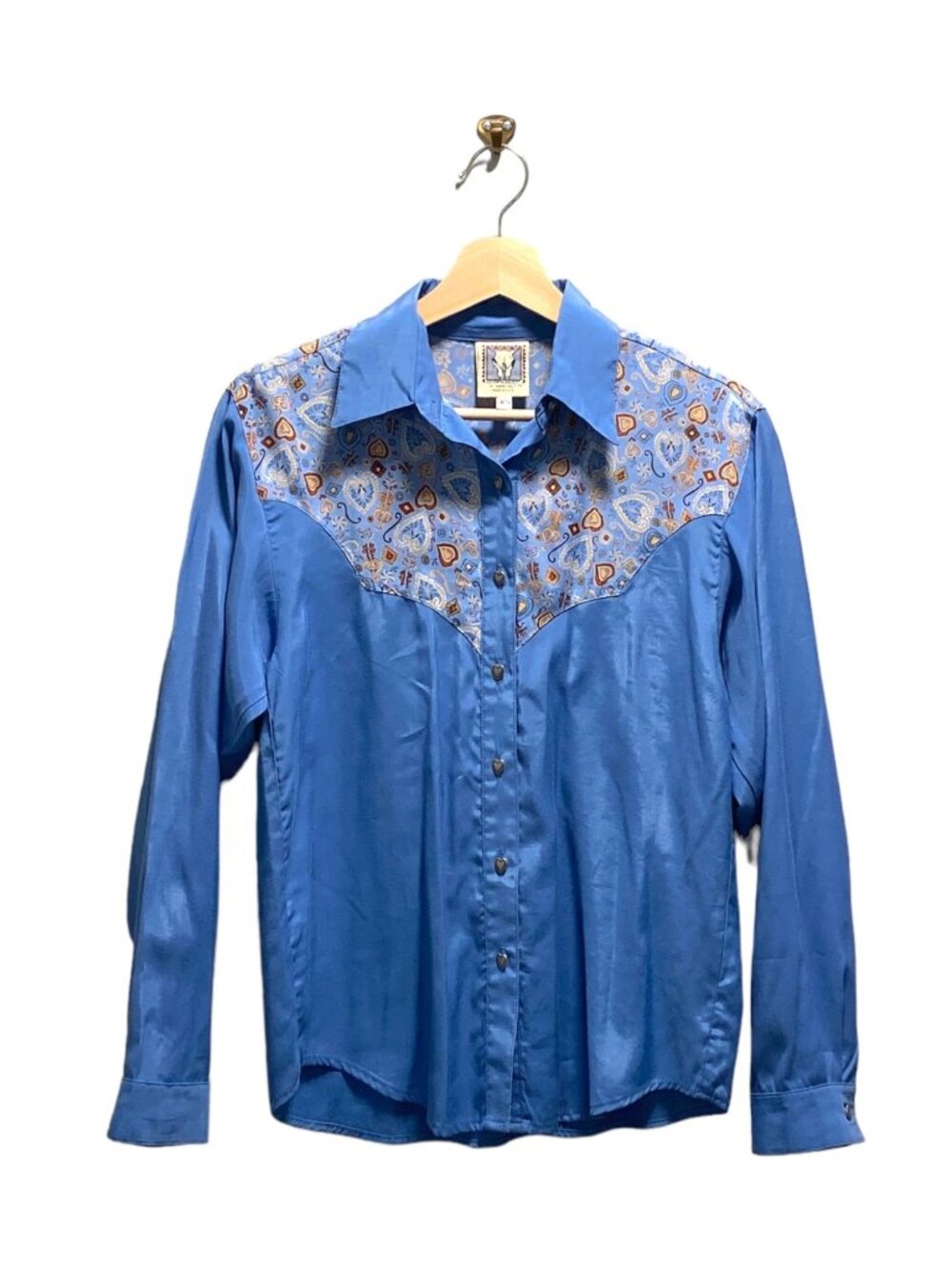 Vintage Desert West Button Down Western Shirt Blue Size XS Rodeo Country Spring - Picture 2 of 13